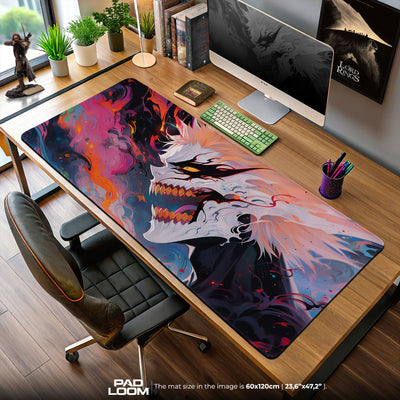 Ichigo Hollow Mask Mouse Pad, Bleach Anime Gaming Desk Mat