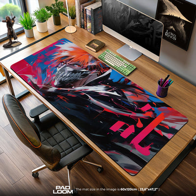 Ichigo Hollow Mask Mouse Pad, Bleach Anime Gaming Desk Mat