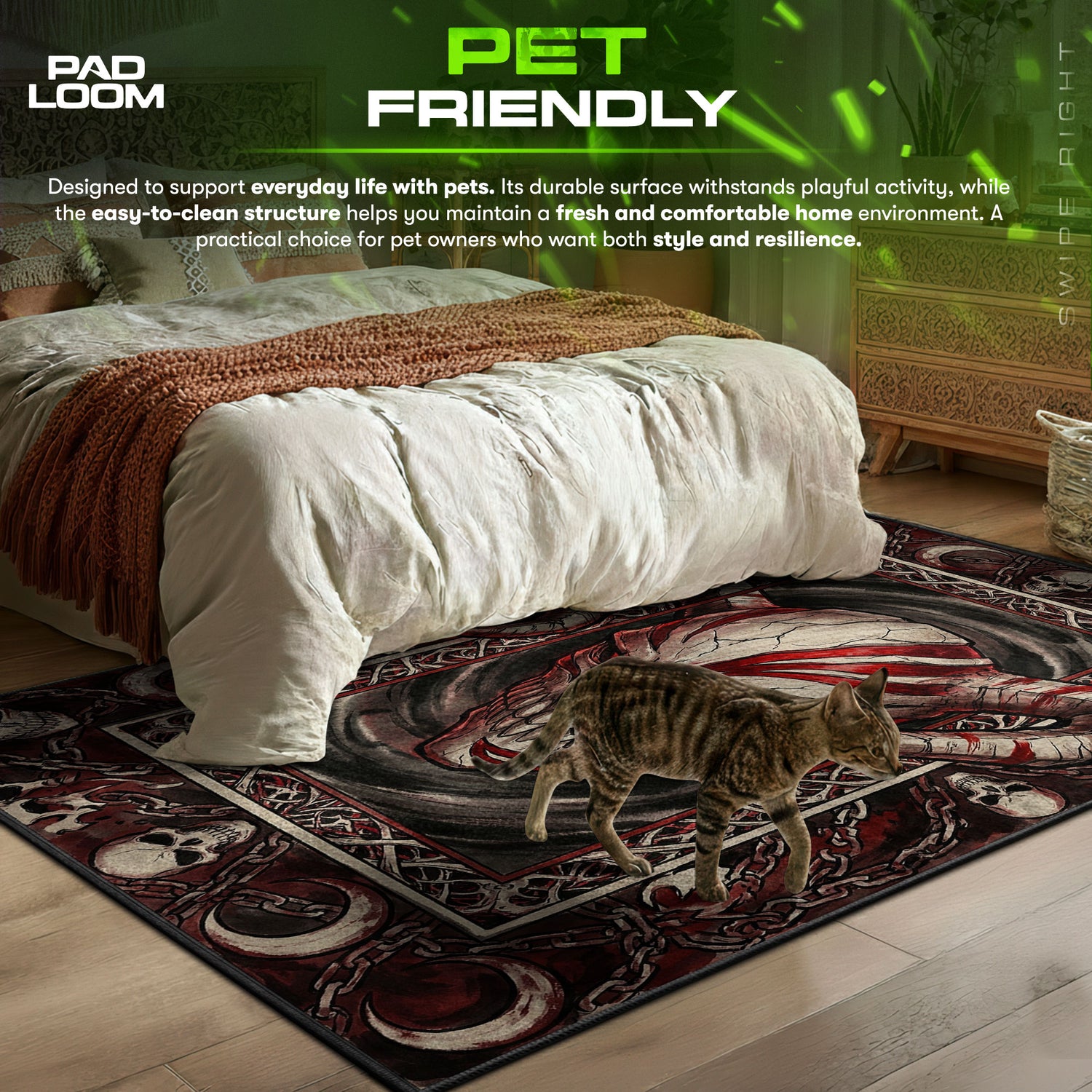 Ichigo Vasto Lorde Hollow Mask Rug - Bleach Chair Mat