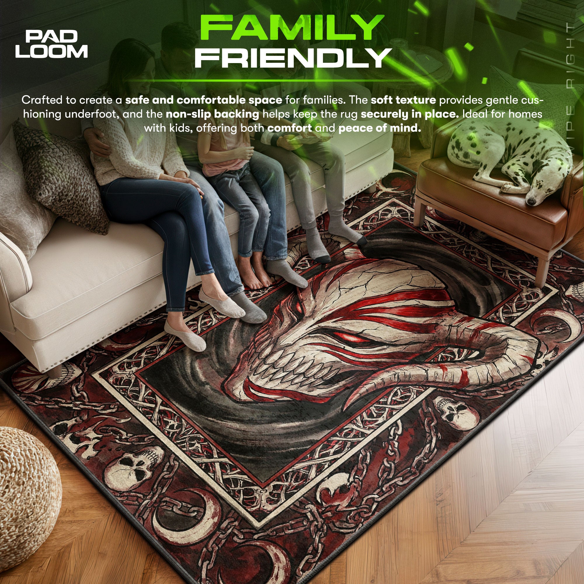 Ichigo Vasto Lorde Hollow Mask Rug - Bleach Chair Mat