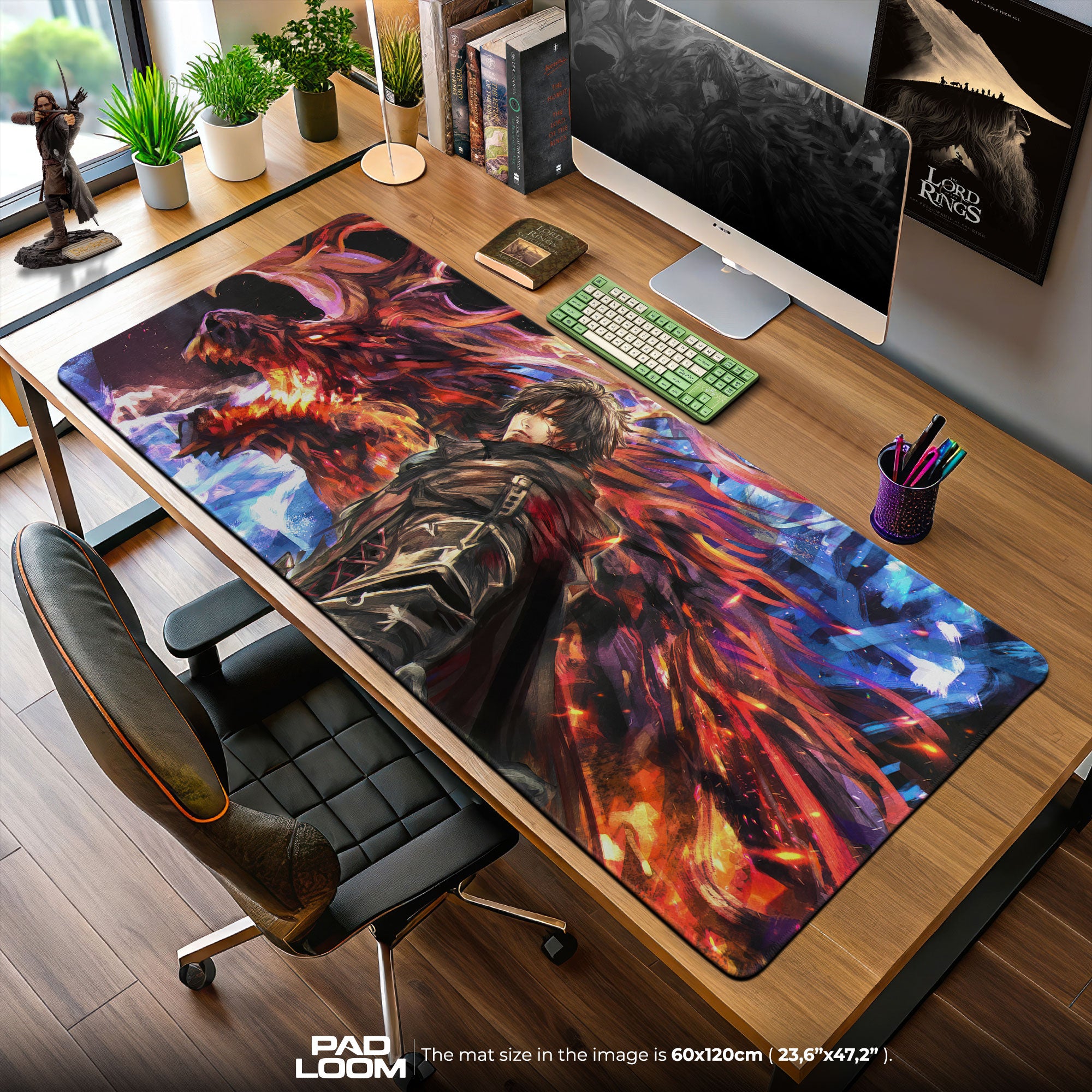 Ifrit Awakening Mouse Pad, Final Fantasy XVI Gaming Mouse Pad