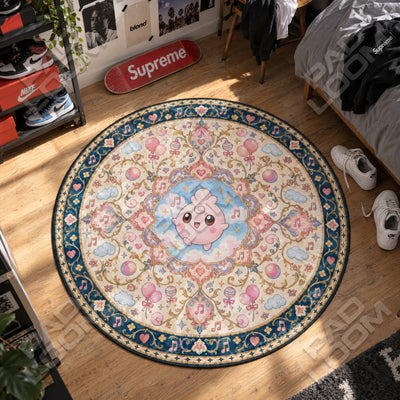 Igglybuff Melody Round Rug - Pokemon Chair Mat