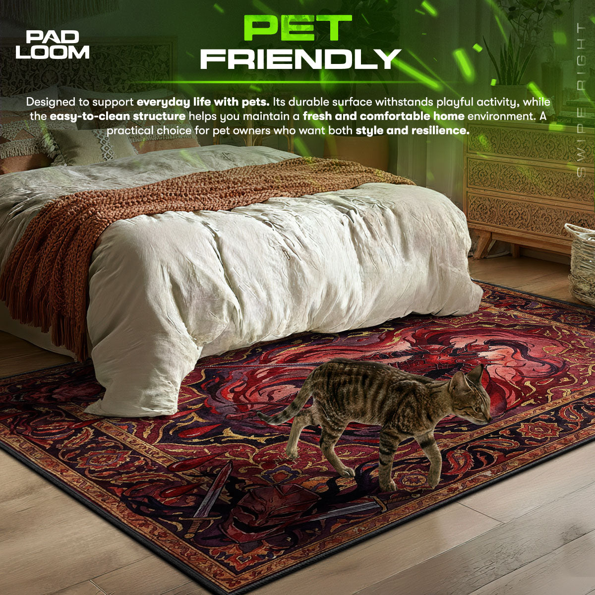 Igris Blutroter Ritter Teppich - Solo Leveling Stuhlmatte