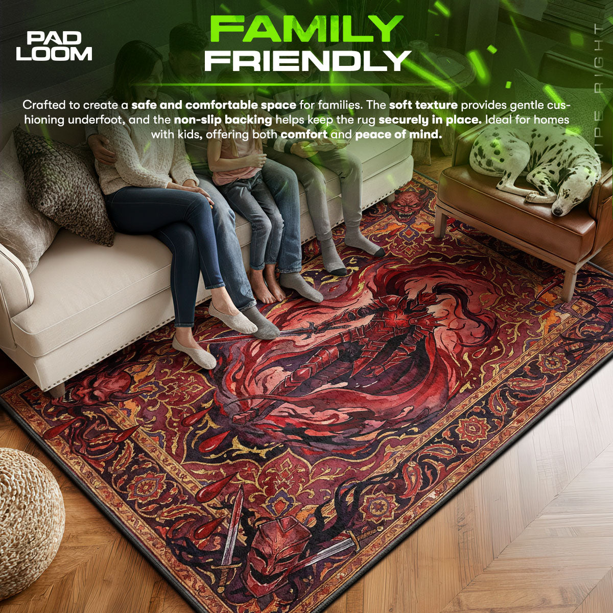 Igris Blutroter Ritter Teppich - Solo Leveling Stuhlmatte