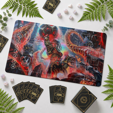 Illaoi Warfront Riftbound TCG playmat – zone-free full-art League of Legends game mat