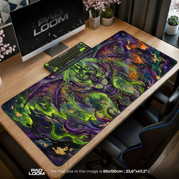 Illidan Fel Ascend Mouse Pad - Warcraft Desk Mat