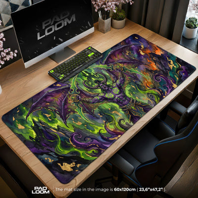 Illidan Fel Ascend Mouse Pad - Warcraft Desk Mat