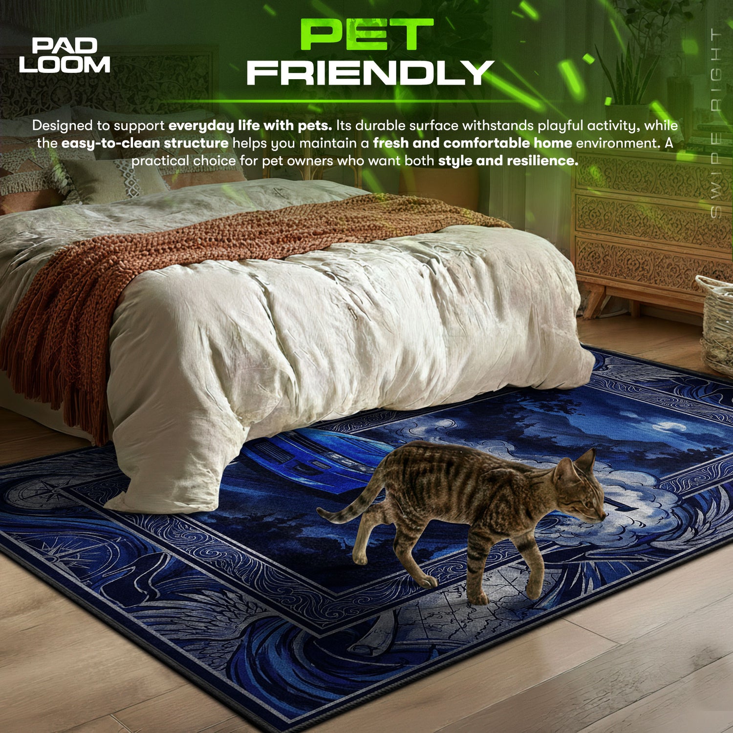 Impact Blue SilEighty Drift Rug - Initial D Chair Mat