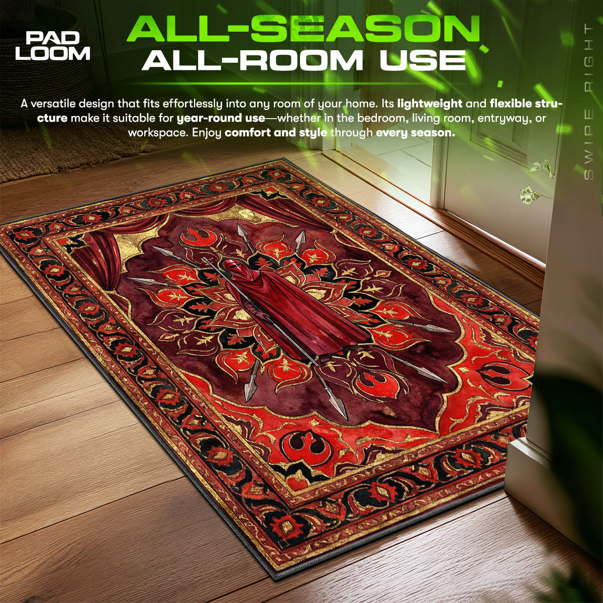 Imperial Royal Guard Tapestry Star Wars Room fan rug — premium quality print