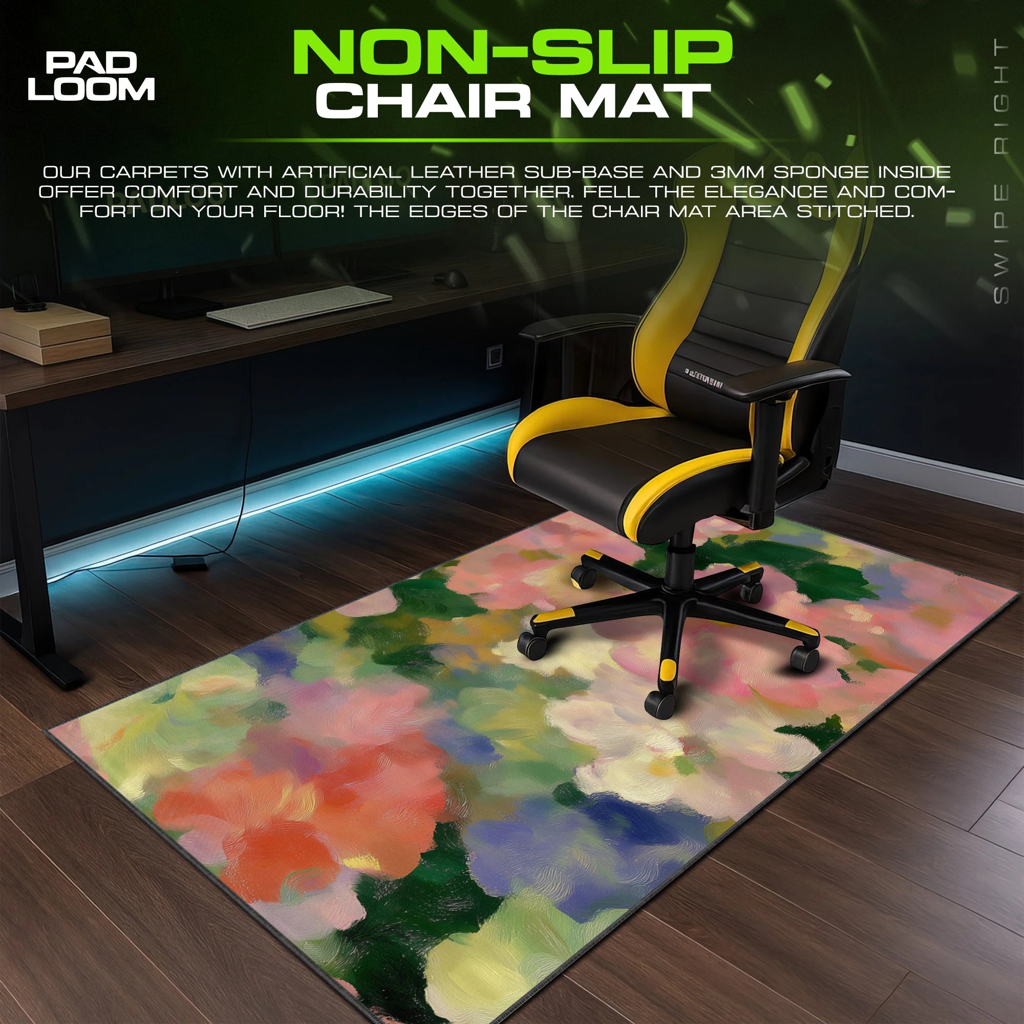Impressionist Bloom Mouse Pad - Floral Desk Mat