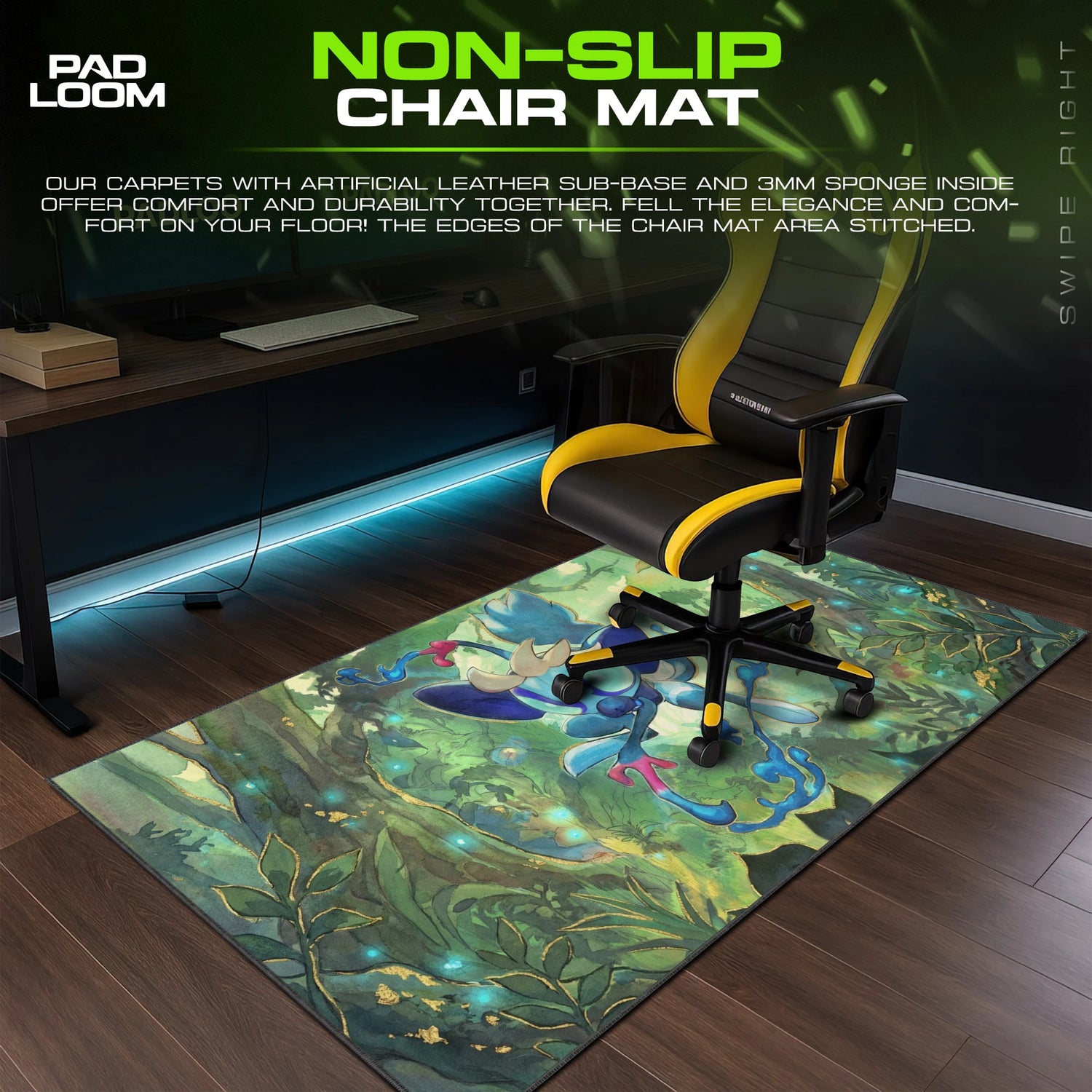 Infernape Family Forest Mouse Pad - Pokemon Desk Mat