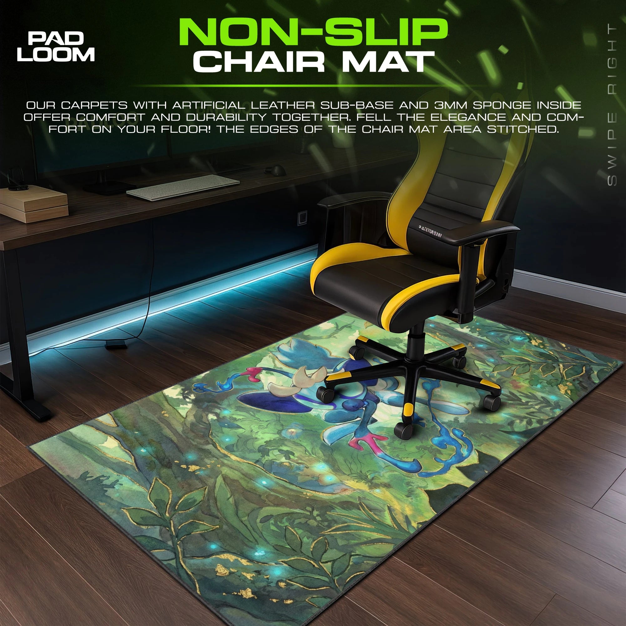Infernape Family Forest Mouse Pad - Pokemon Desk Mat