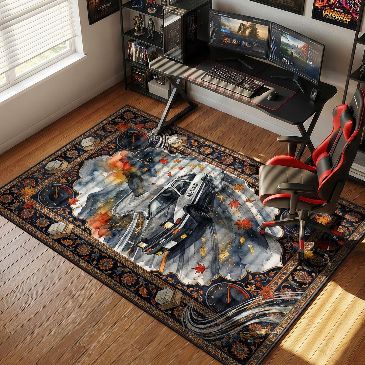 Initial D AE86 Drift JDM Floor rug — main product view