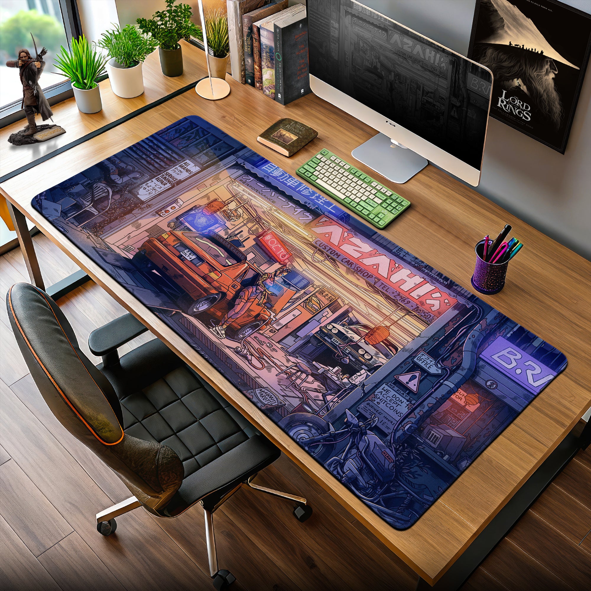 Initial D Akina Auto Garage Mouse Pad – Anime Desk Mat