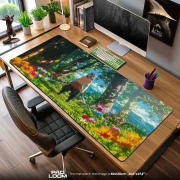 Inosuke Forest Standoff Mouse Pad, Demon Slayer Gaming Desk Mat