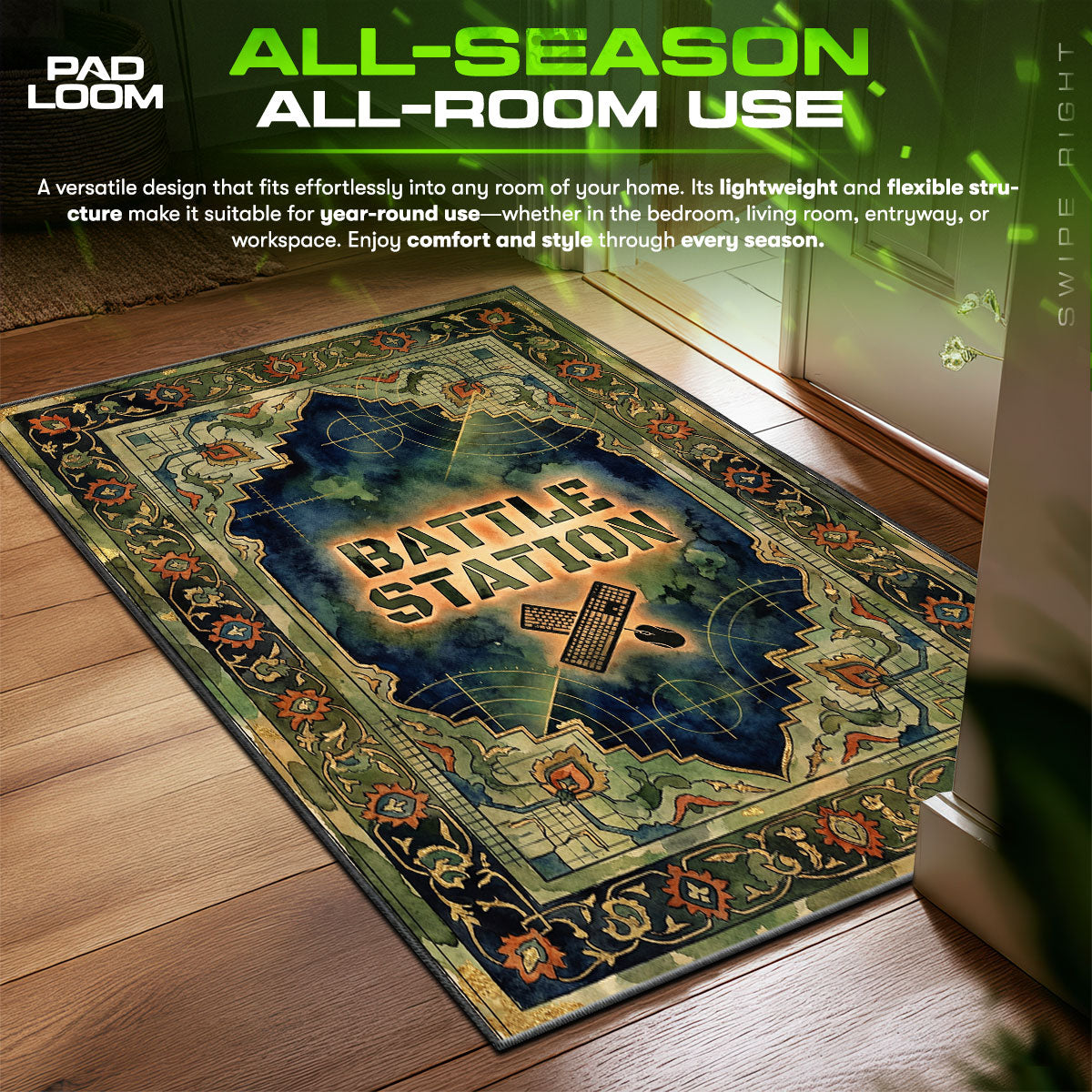 Detailed close-up of Insert rug pattern