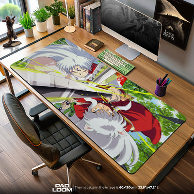 Inuyasha Brothers Duel Mouse Pad, Anime Desk Mat