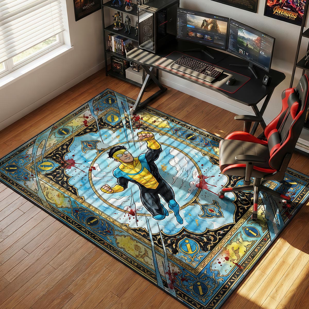 Invincible Bloody Flight Invincible Room rug — main product view