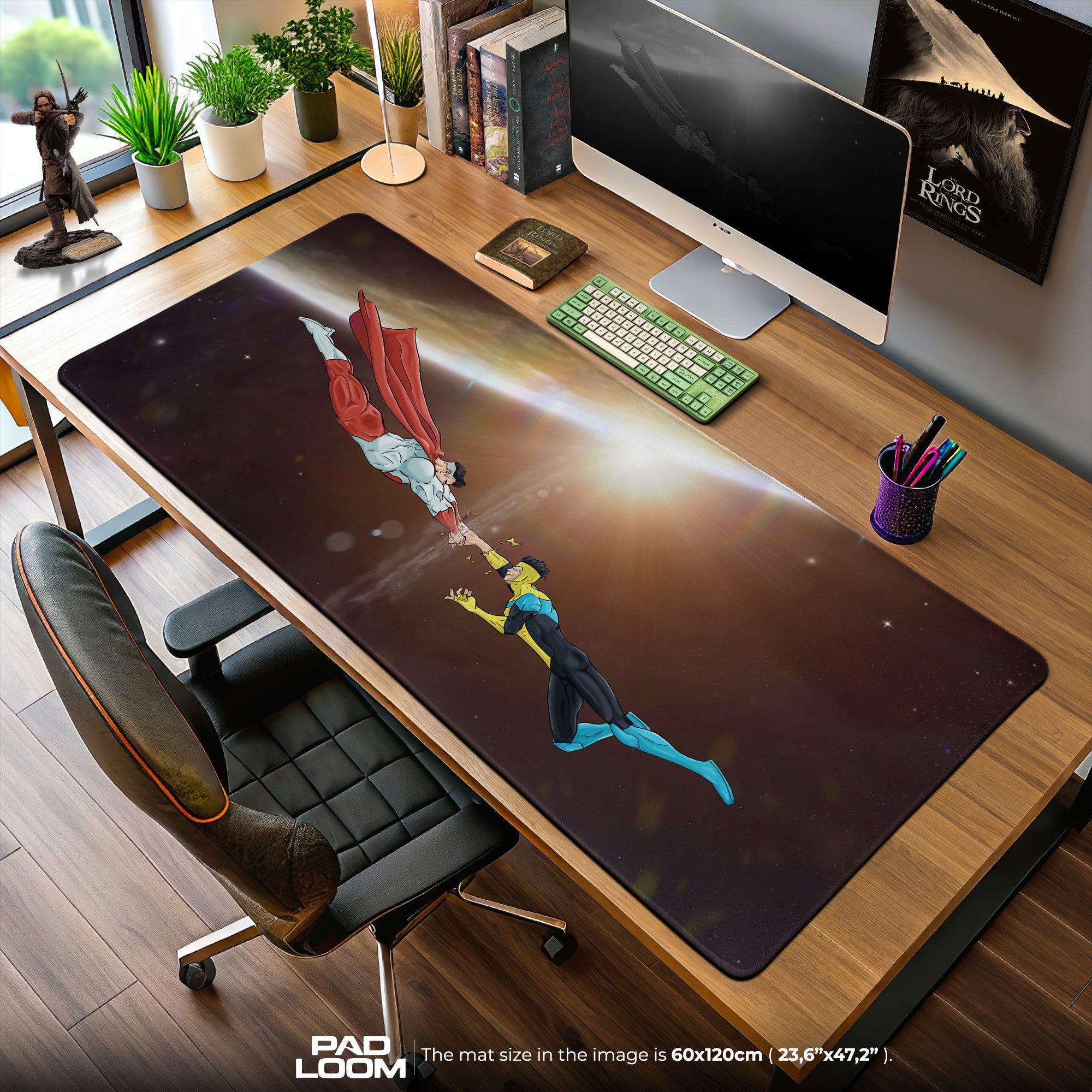 Invincible Mouse Pad, Omni-Man Showdown Gaming Desk Mat