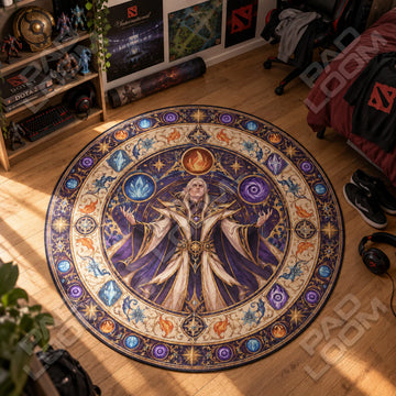 Invoker Conjuring Round Rug - Dota 2 Chair Mat