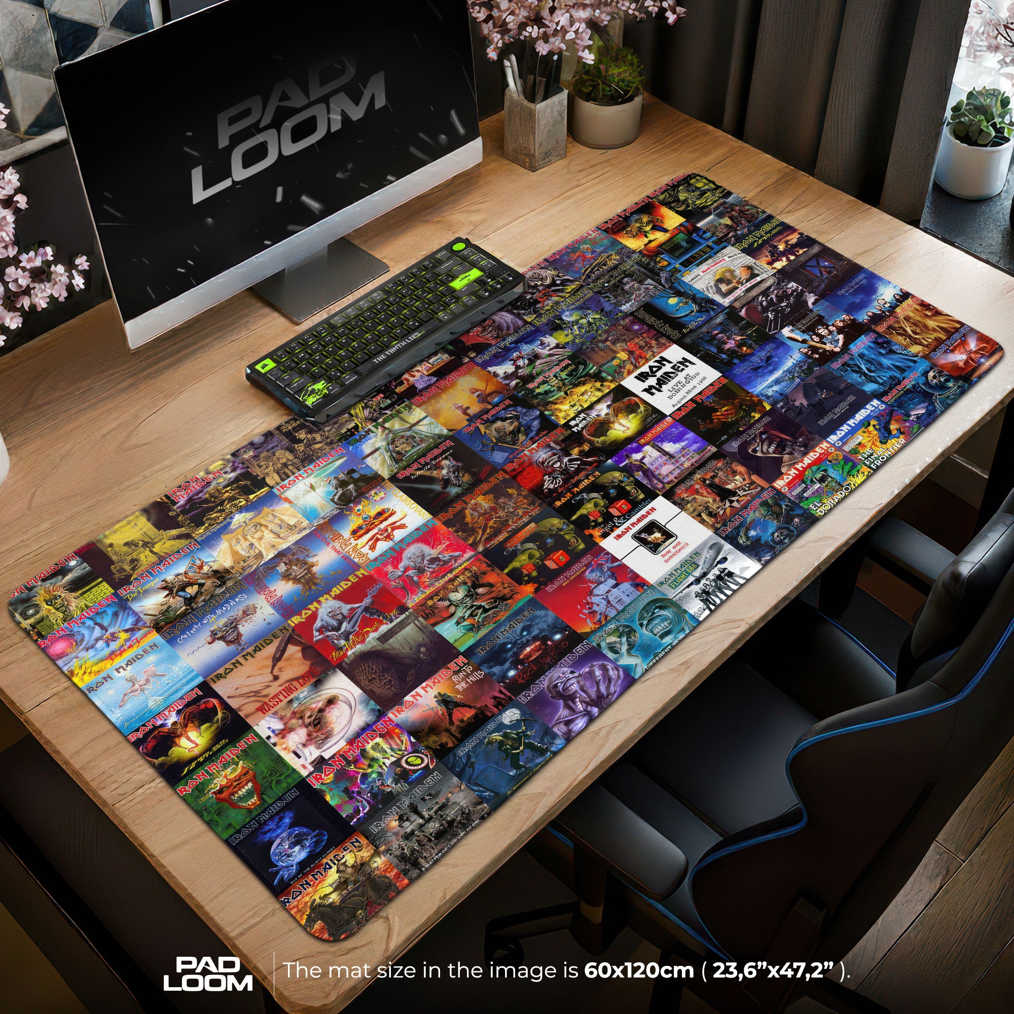 Iron Maiden Mouse Pad - Metal Album Art Desk Mat