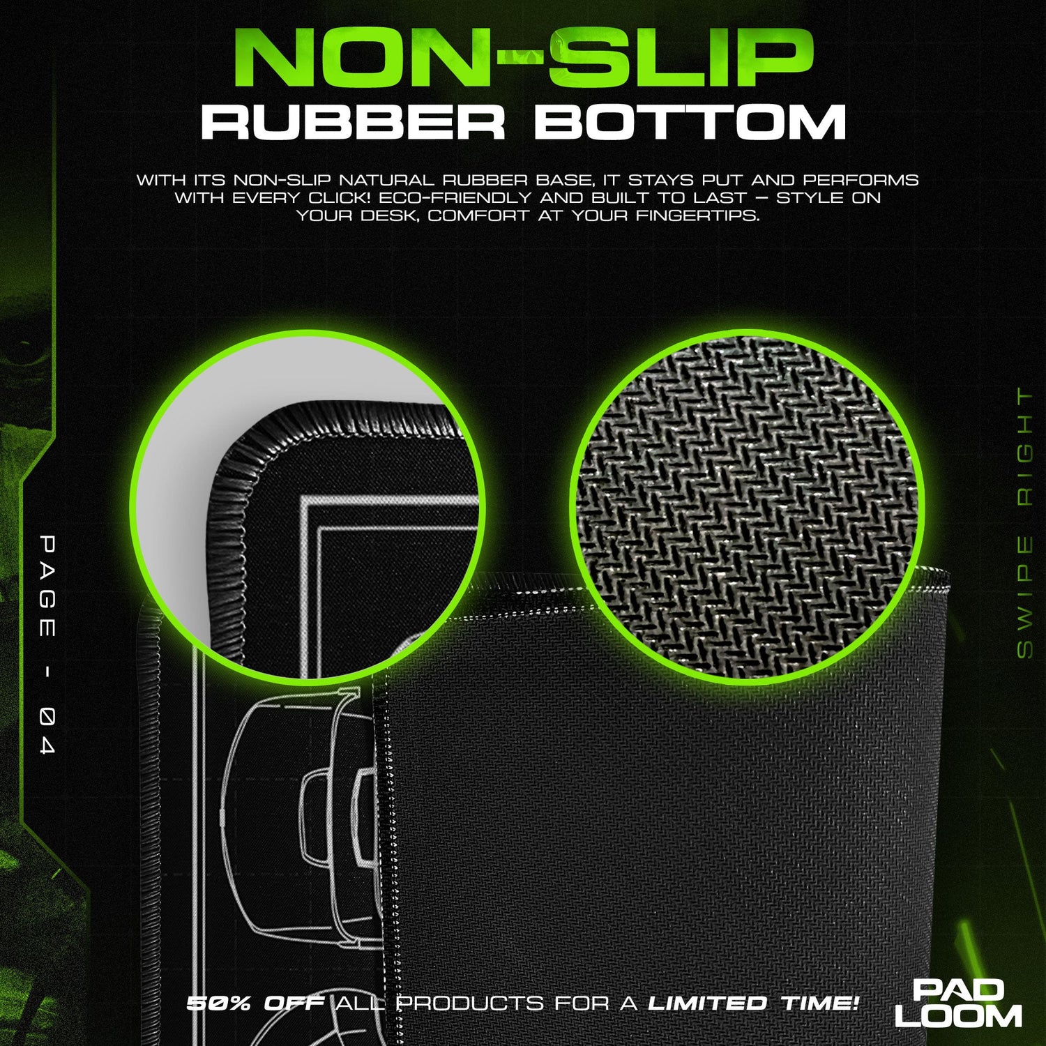 Iron Man Mark 6 Black Blueprint Mouse Pad, Marvel Gamer Desk Mat Padloom