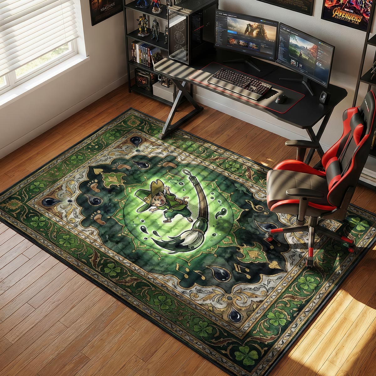 Issun Wandering Artist Rug - Okami Chair Mat