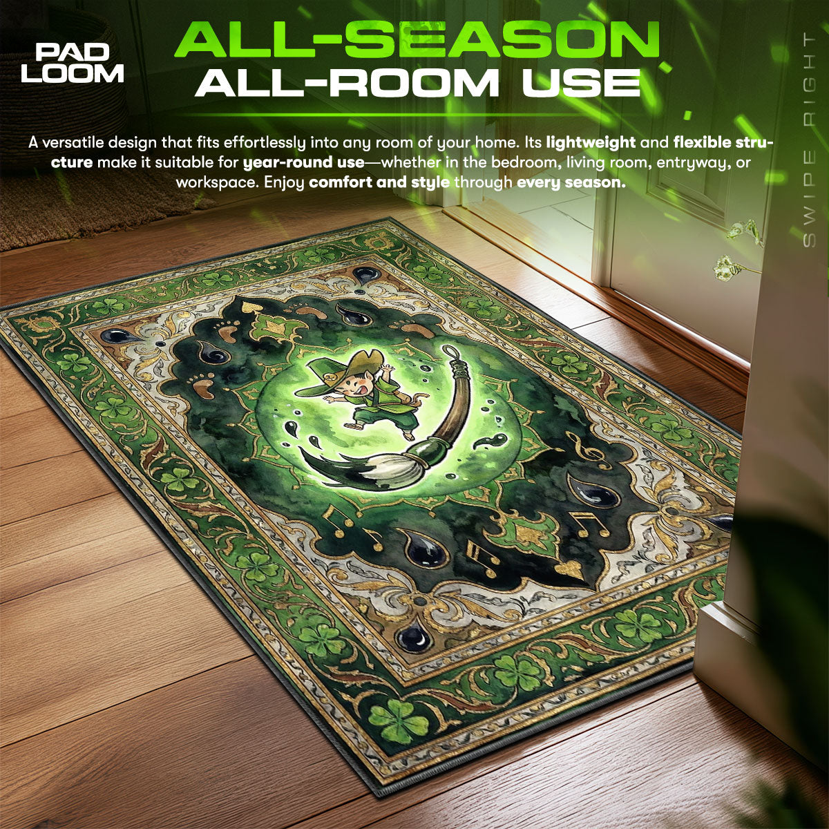 Issun Wandering Artist Rug - Okami Chair Mat