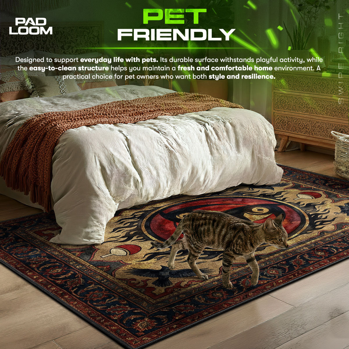 Itachi Mangekyou Teppich - Naruto Shippuden Stuhlunterlage