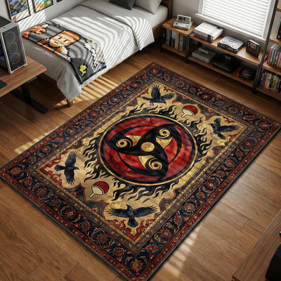 Itachi Mangekyou Rug - Naruto Shippuden Chair Mat
