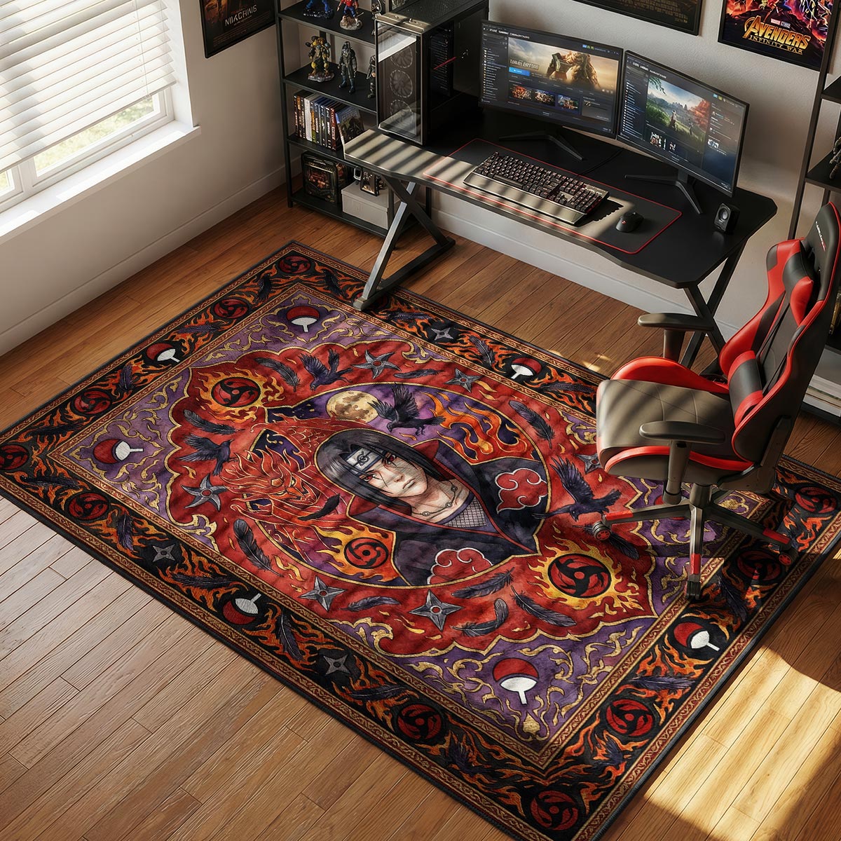 Itachi Susanoo Rug - Naruto Shippuden Chair Mat