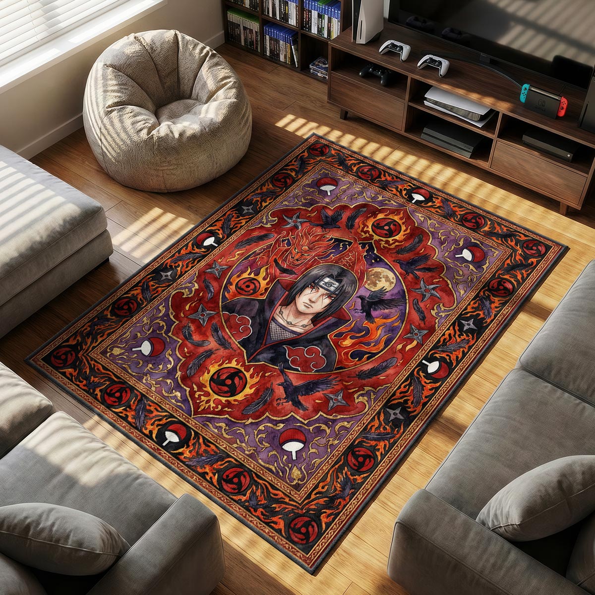 Itachi Susanoo Rug - Naruto Shippuden Chair Mat
