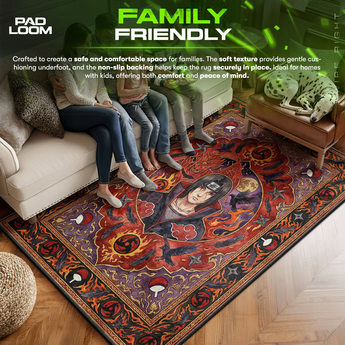 Itachi Susanoo Rug - Naruto Shippuden Chair Mat