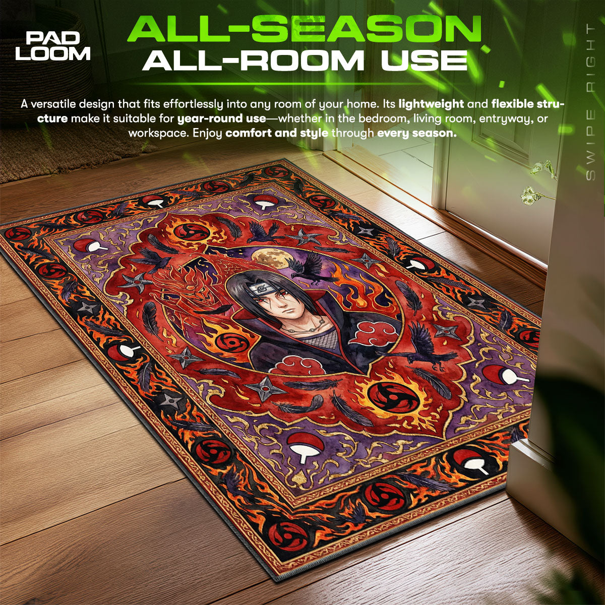 Itachi Susanoo Rug - Naruto Shippuden Chair Mat