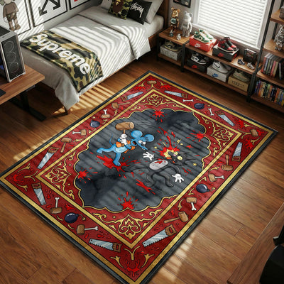Itchy & Scratchy Mallet Rug - The Simpsons Room Mat
