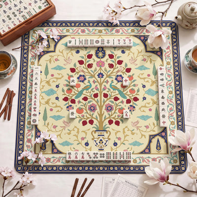 Ivory Persian Tree of Life Mahjong-Matte - Mahjong