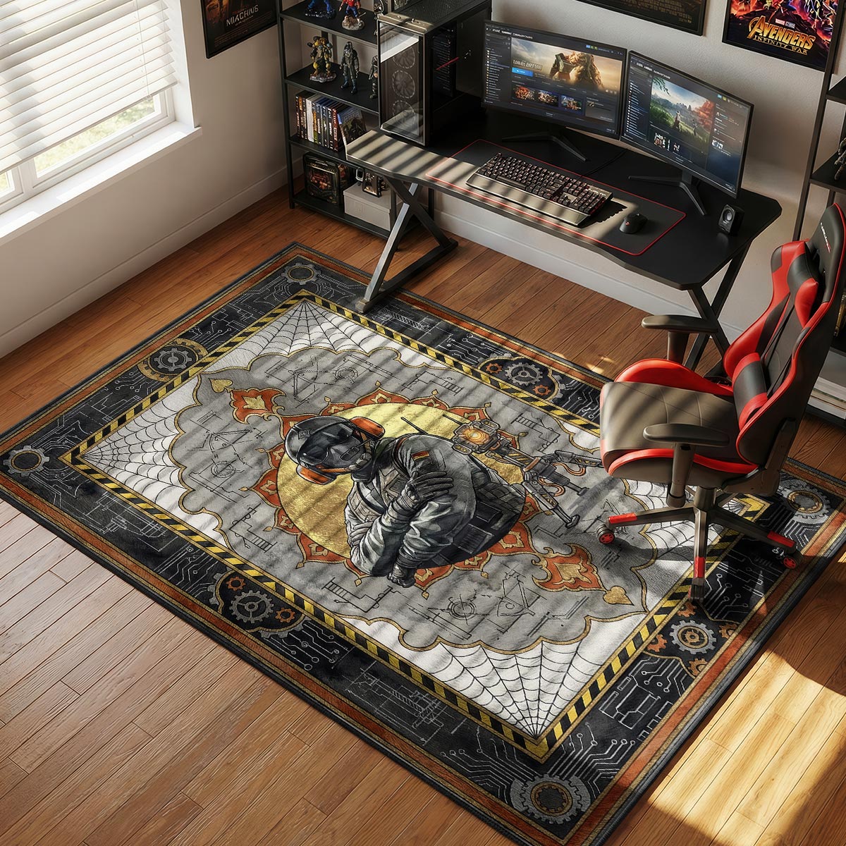 Jäger Active Defense Rug - Rainbow Six Siege Chair Mat