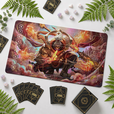 Jax Embermonk Playmat - Riftbound TCG Mat
