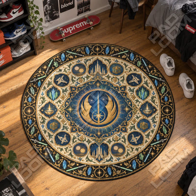 Jedi Medallion Round Rug - Star Wars Chair Mat