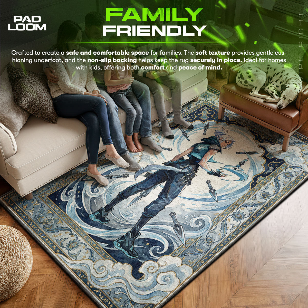 Jett Blade Storm Rug - Valorant Chair Mat