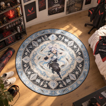 Jett Leaping Round Rug - Valorant Chair Mat
