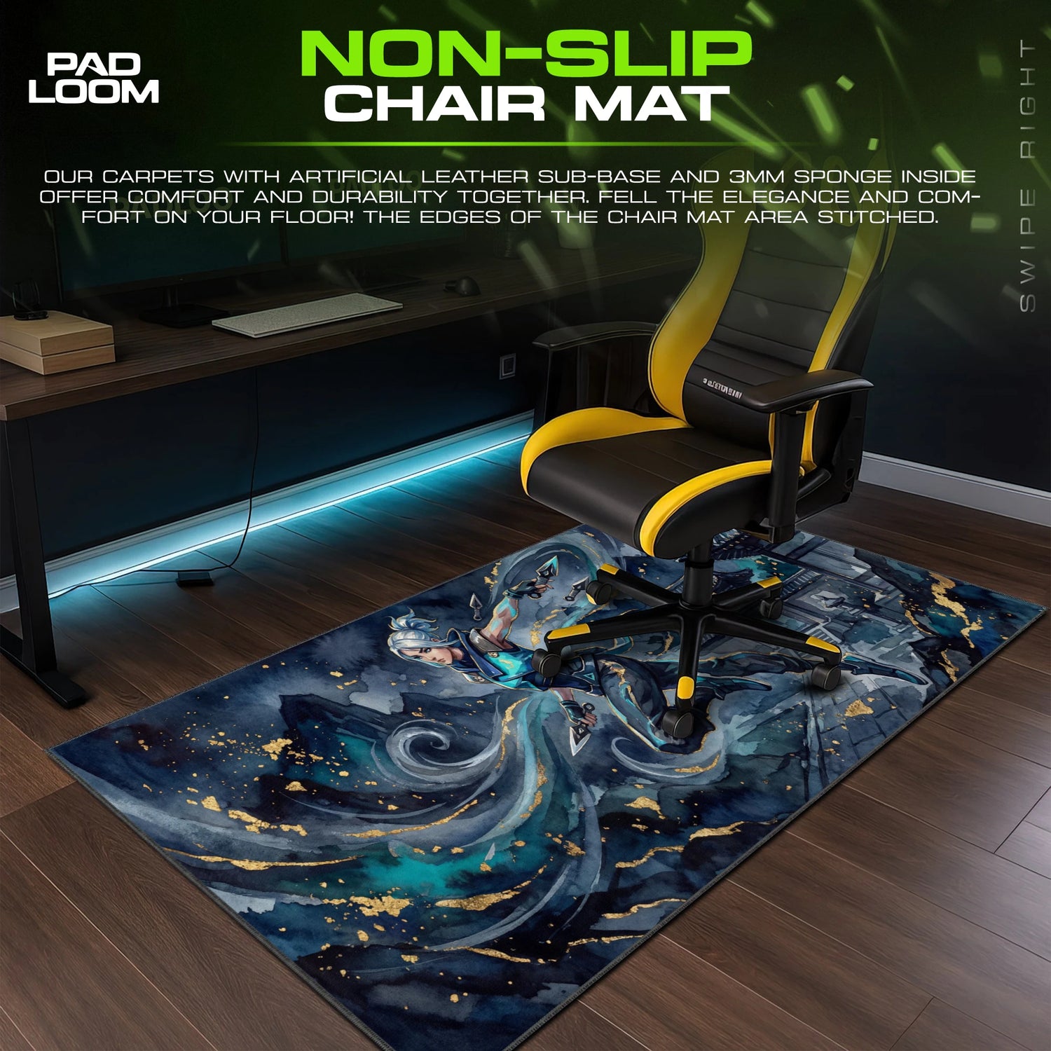 Jett Windblade Dash Mouse Pad - Valorant Desk Mat