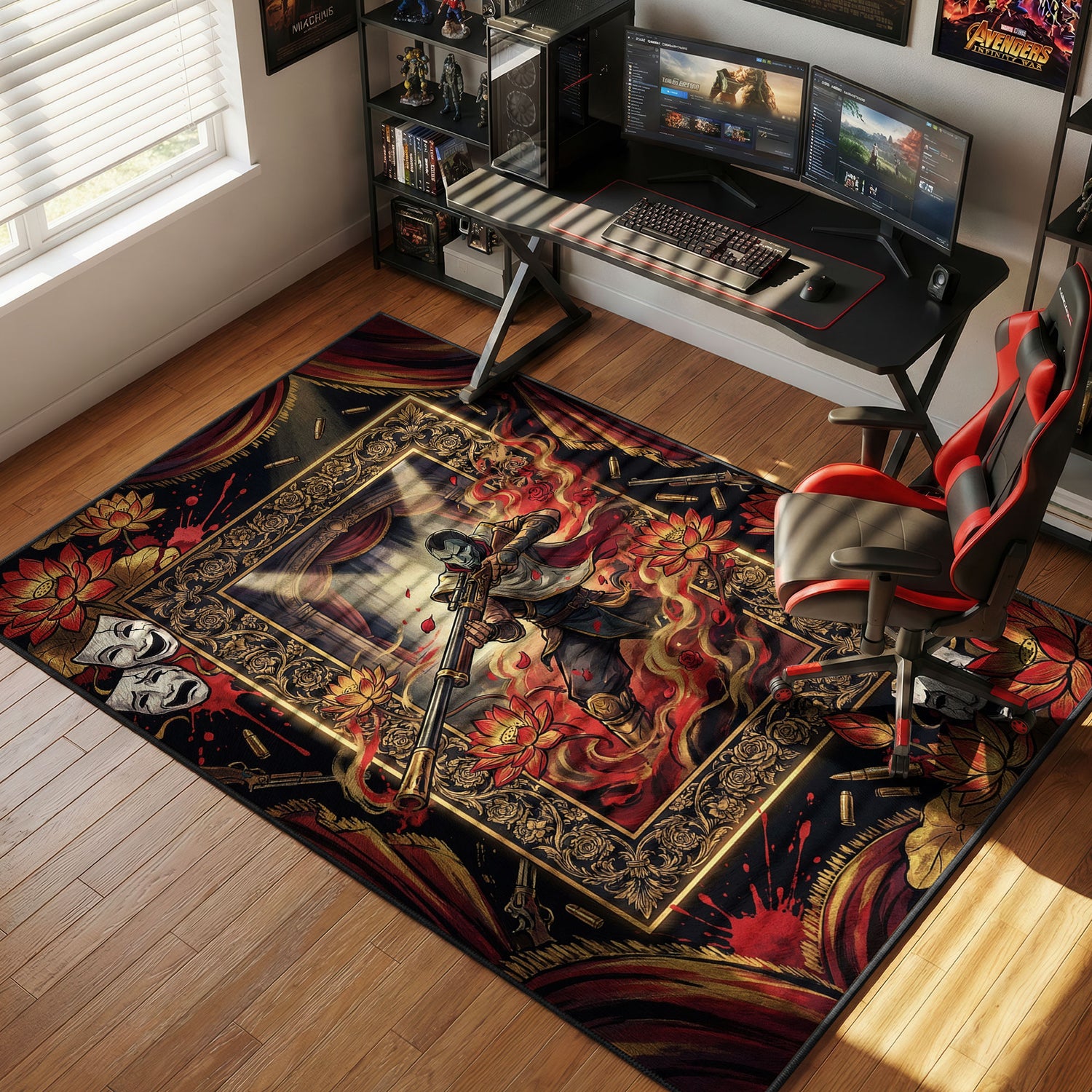 Jhin Virtuose Vorhangteppich - League of Legends Stuhlunterlage