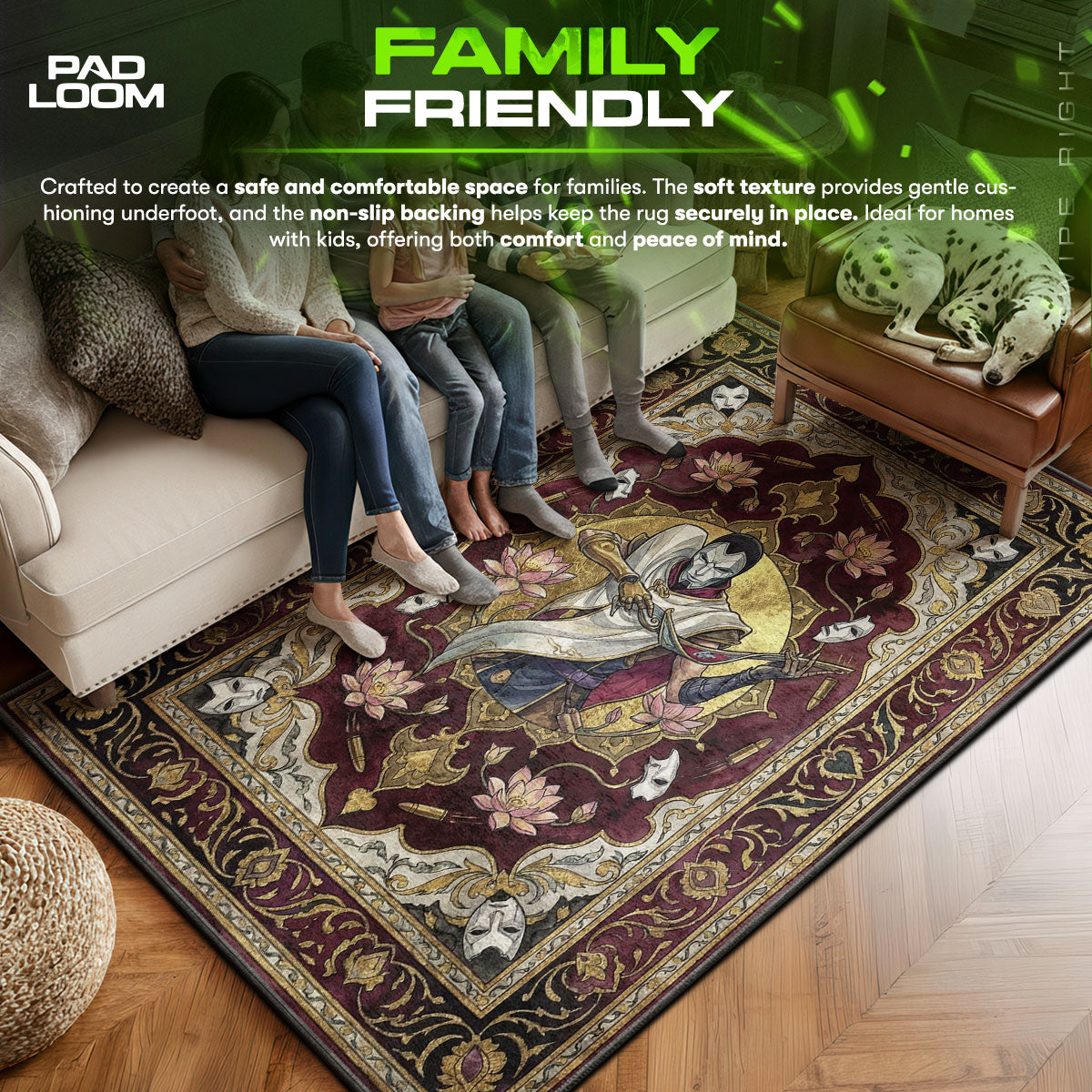 Jhin Virtuoso Portrait Rug - League of Legends Chair Mat