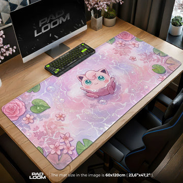 Jigglypuff Rosewater Float Mouse Pad - Pokemon Mat