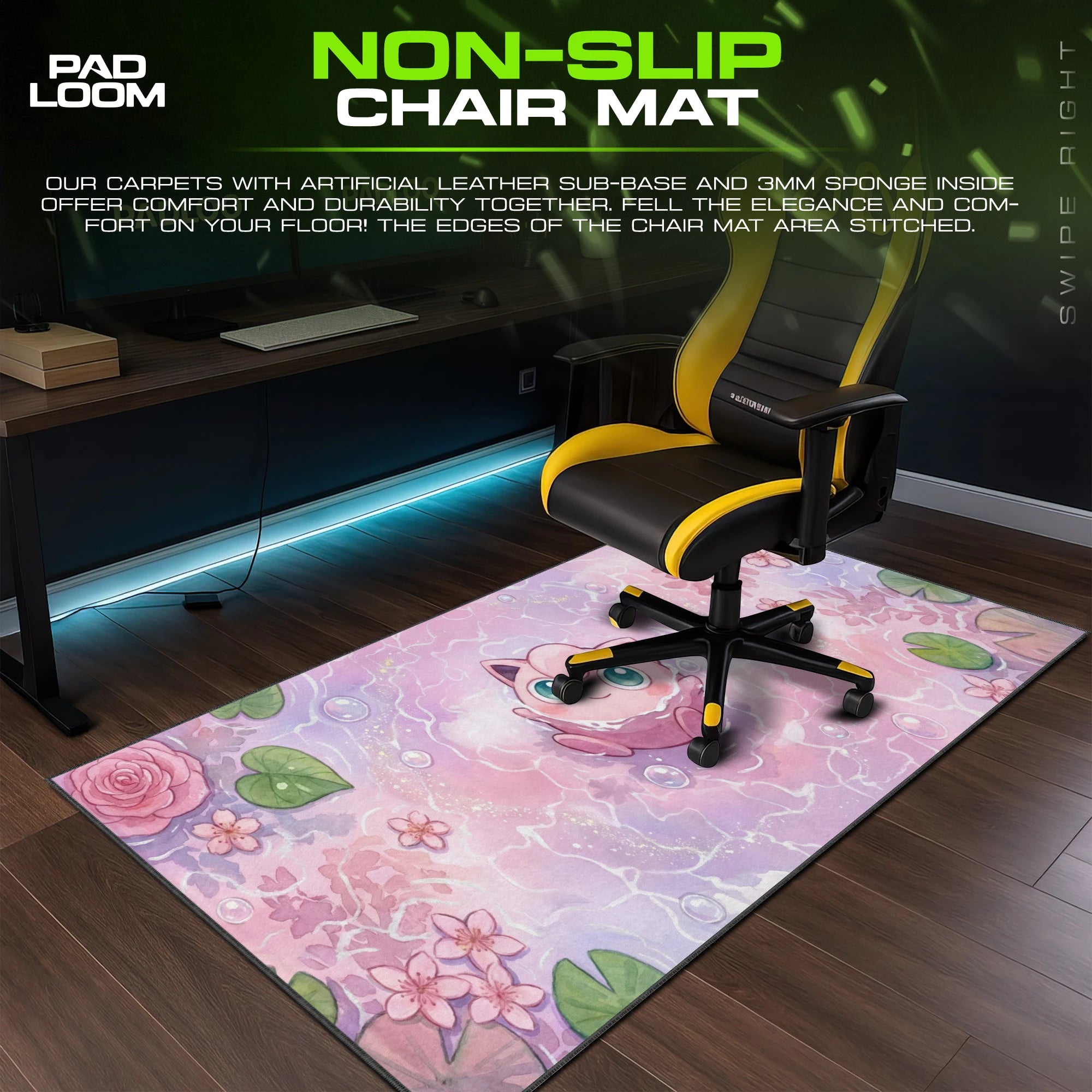 Jigglypuff Rosewater Float Mouse Pad - Pokemon Mat