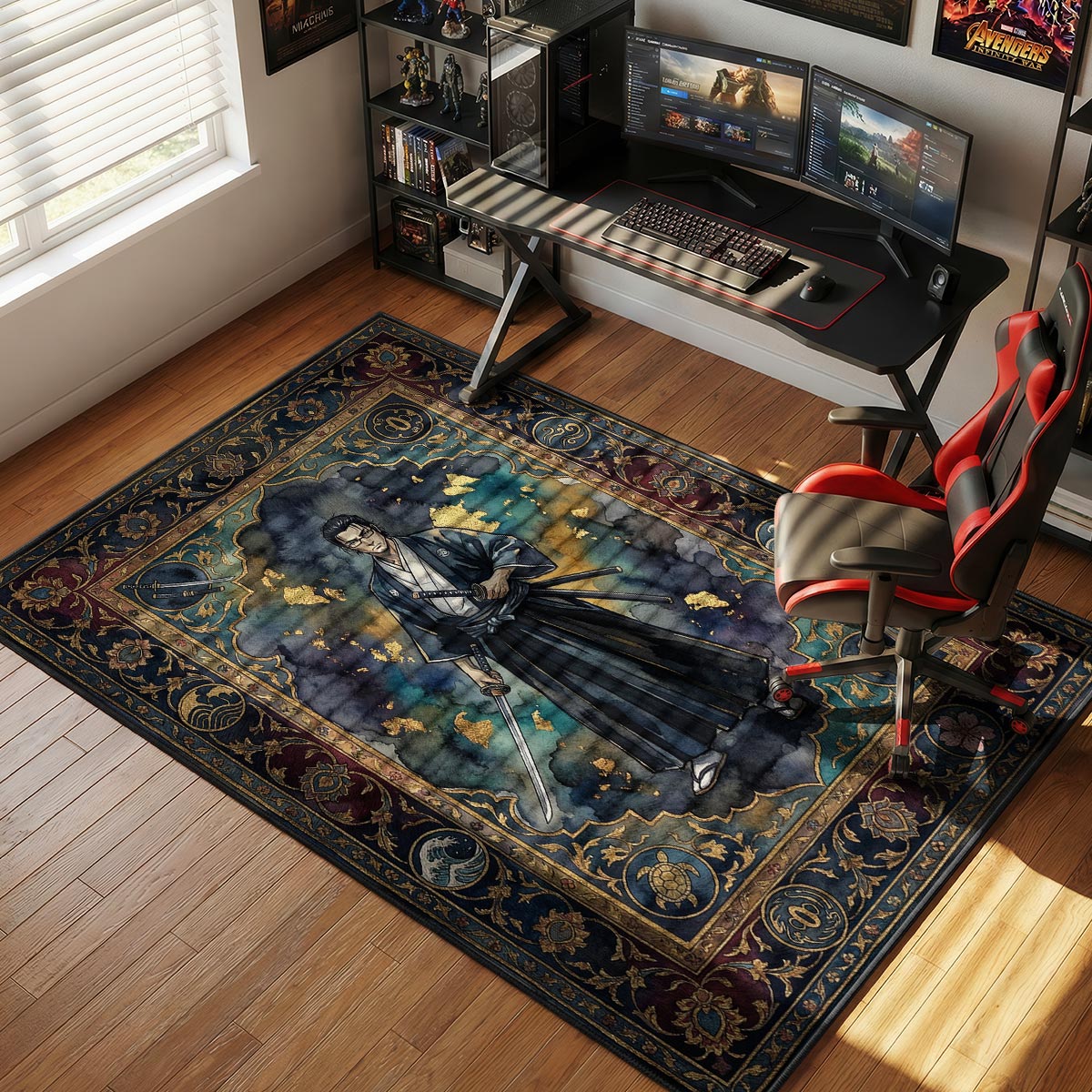 Jin Stoic Ronin Samurai Champloo Chair rug — main product view