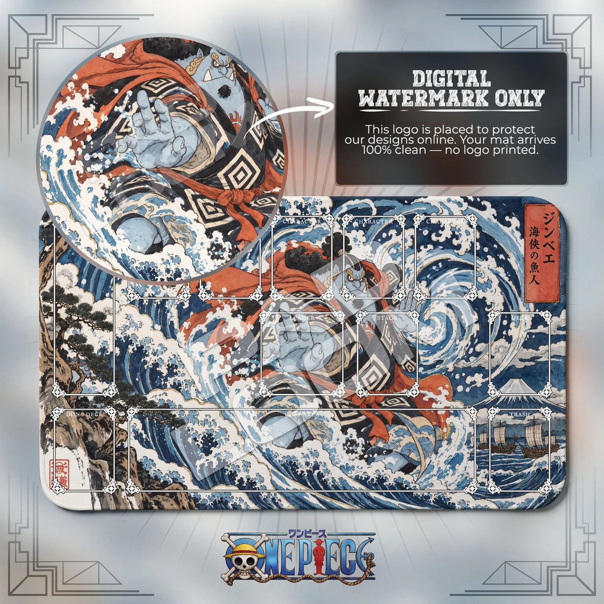 Jinbe Great Wave Playmat - One Piece TCG Mat