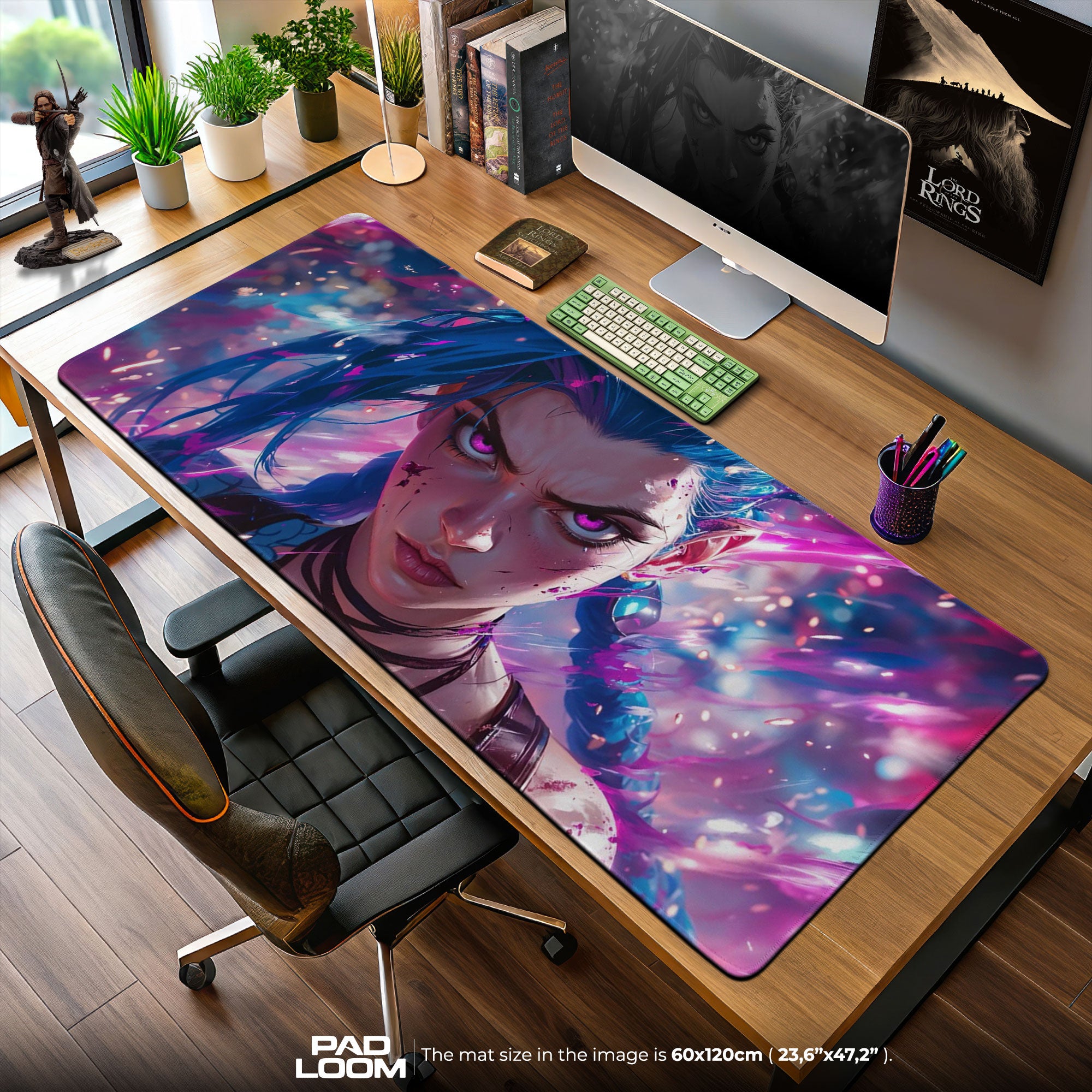 Jinx Arcane Mauspad, League of Legends Gaming-Schreibtischmatte