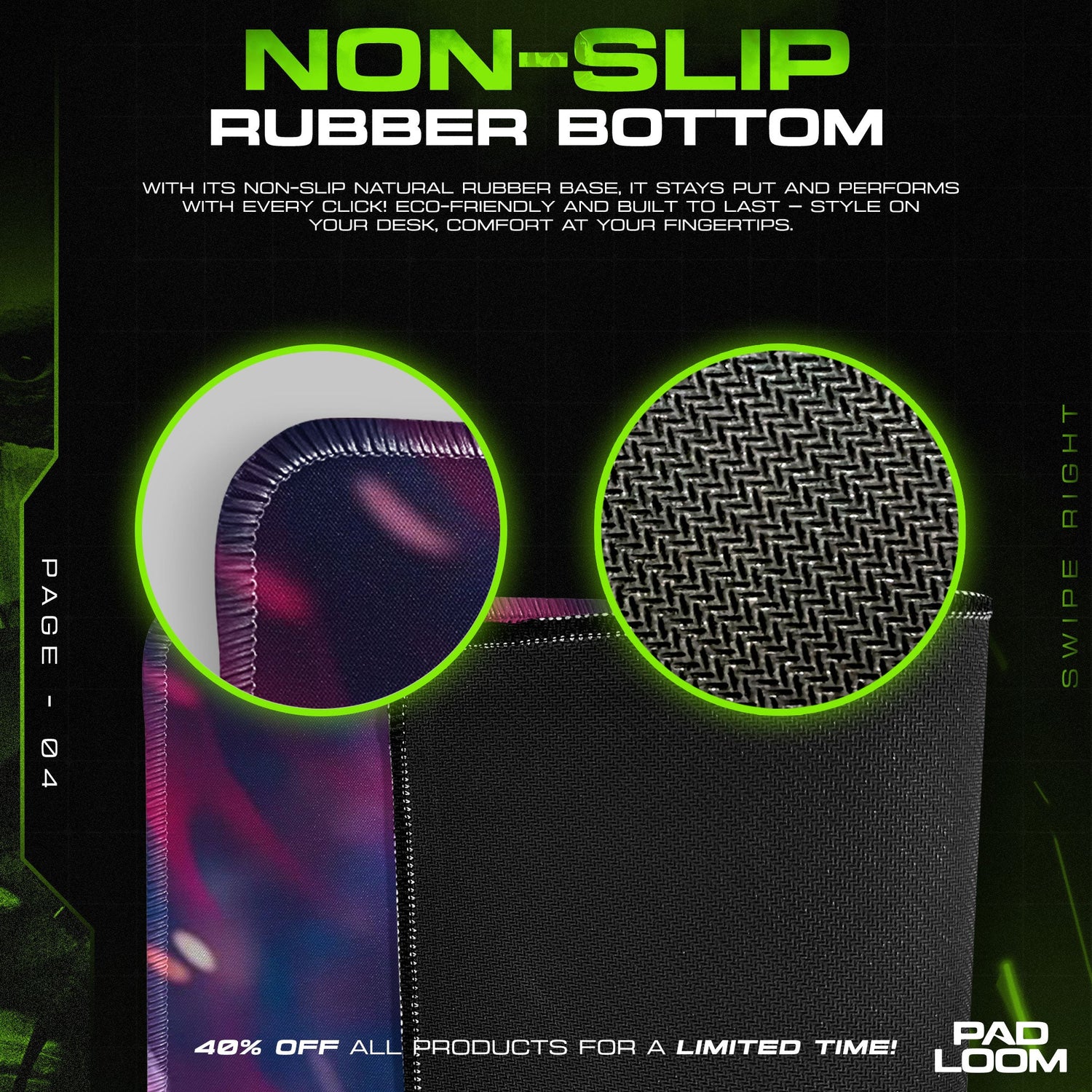 Jinx Arcane Mouse Pad, League of Legends Gaming Desk Mat Padloom